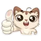 Эмодзи Котик