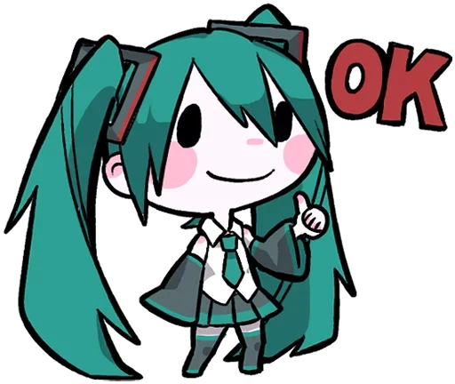 Эмодзи Hatsune Miku