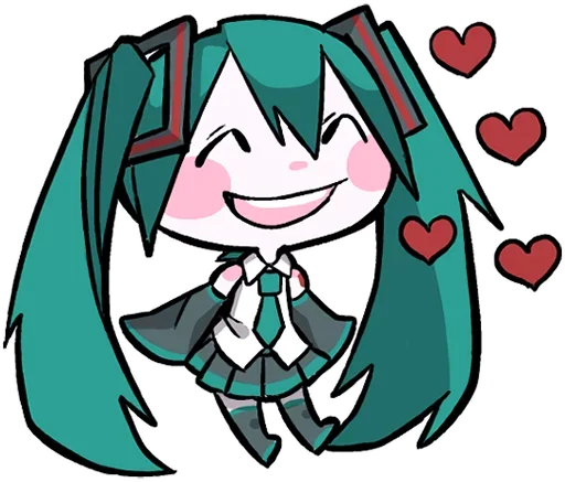 Эмодзи Hatsune Miku