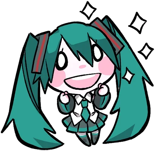 Эмодзи Hatsune Miku