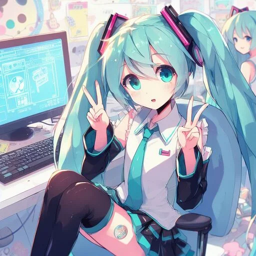 Эмодзи VOLT Hatsune Miku