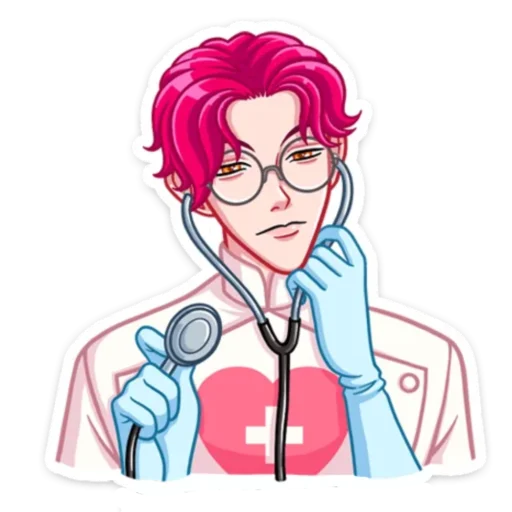 Эмодзи Доктор Валентайн без надписей