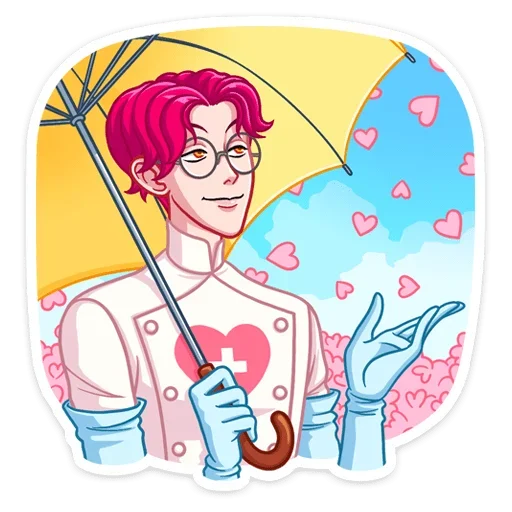 Эмодзи Доктор Валентайн без надписей