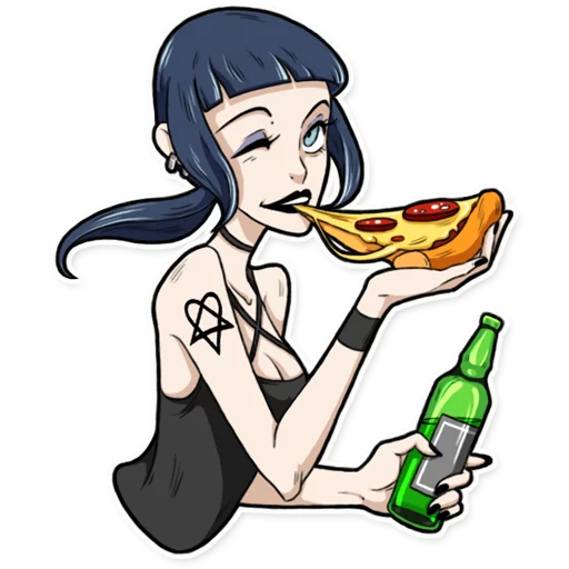 Эмодзи Bad Girl