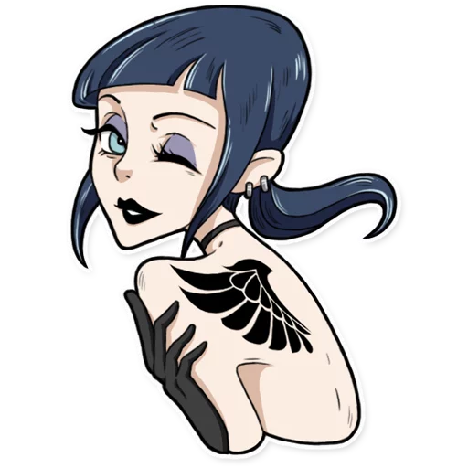 Эмодзи Bad Girl