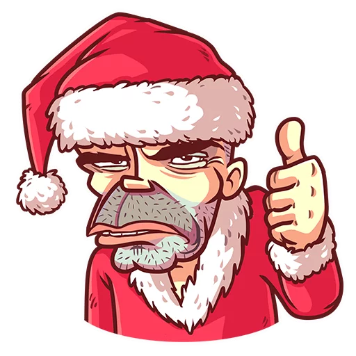 Эмодзи Very Bad Santa