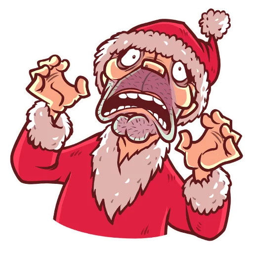 Эмодзи Very Bad Santa