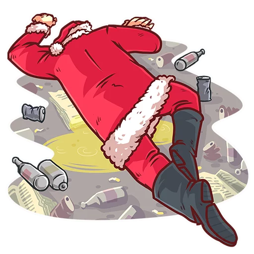 Эмодзи Very Bad Santa