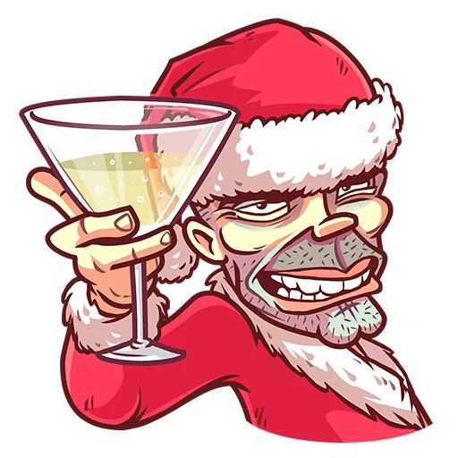Эмодзи Very Bad Santa