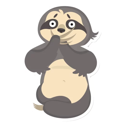 Эмодзи Lazy Sloth