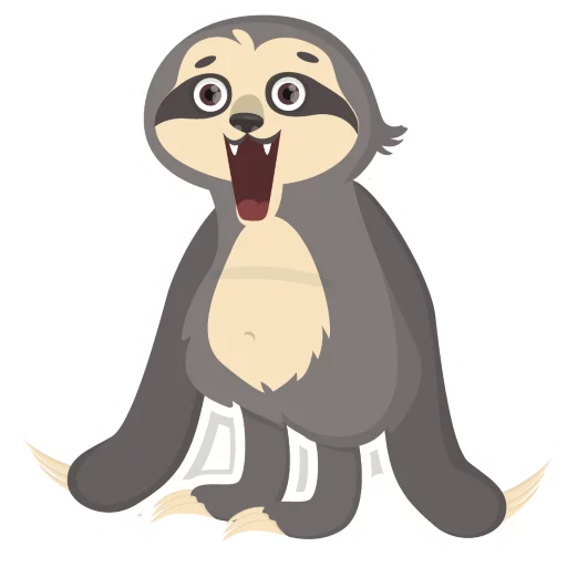 Эмодзи Lazy Sloth