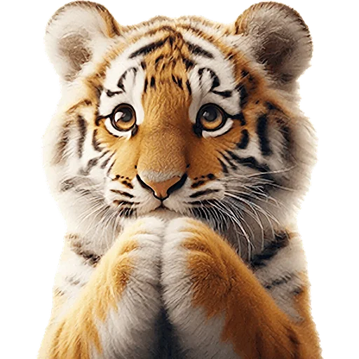 Эмодзи Милый тигр