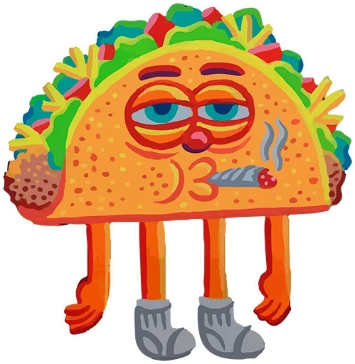 Эмодзи Весь такой зелененький как трава