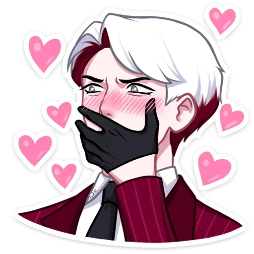 Эмодзи Виктор без надписей