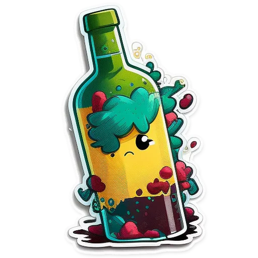 Эмодзи винные стикеры