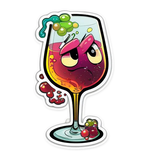 Эмодзи винные стикеры