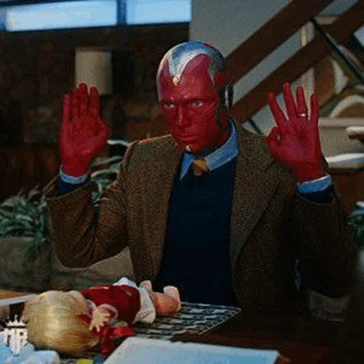 Эмодзи Vision Paul Bettany