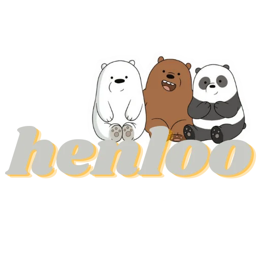 Эмодзи WE BARE BEARS
