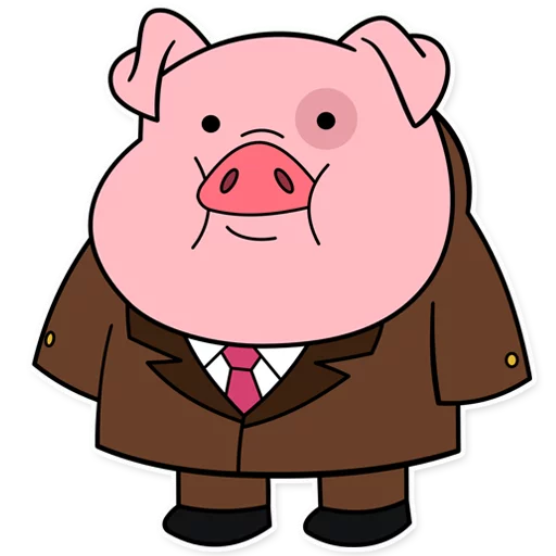 Эмодзи Waddles Gravity Falls