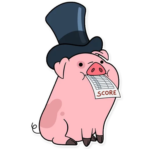 Эмодзи Waddles Gravity Falls