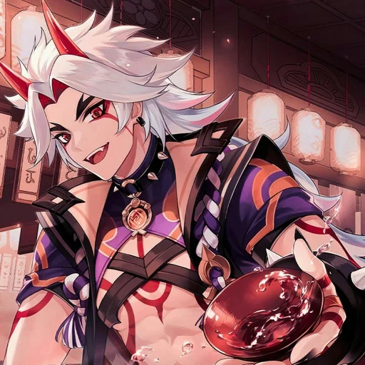 Эмодзи Аратаки Итто | Genshin Impact