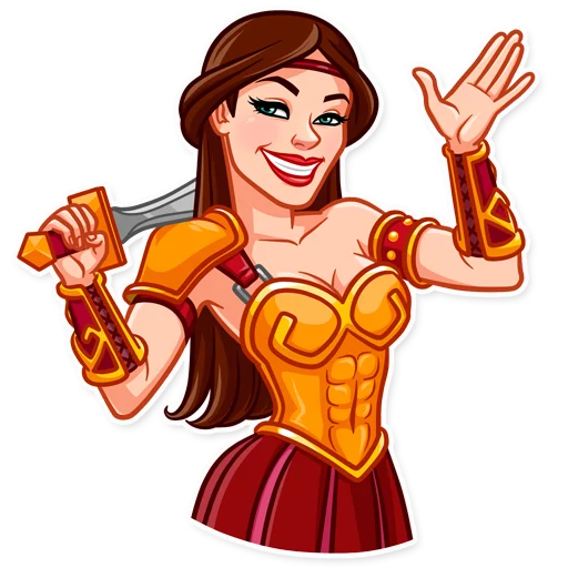 Эмодзи Warrior Queen