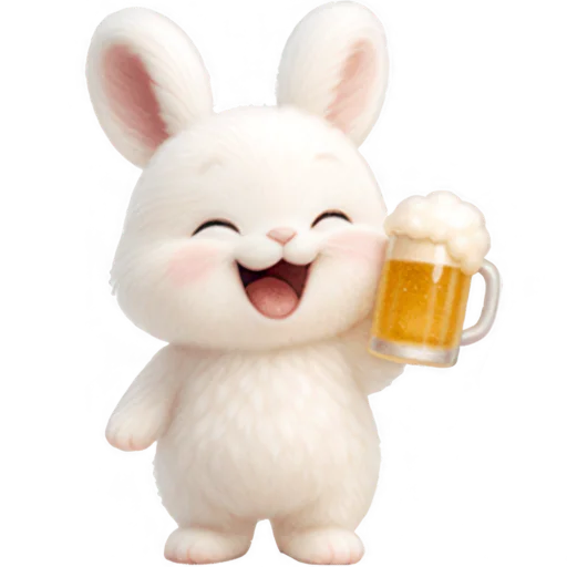 Эмодзи Пушистый кролик