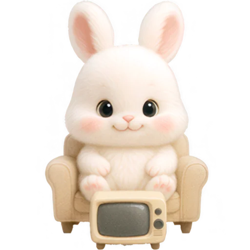 Эмодзи Пушистый кролик