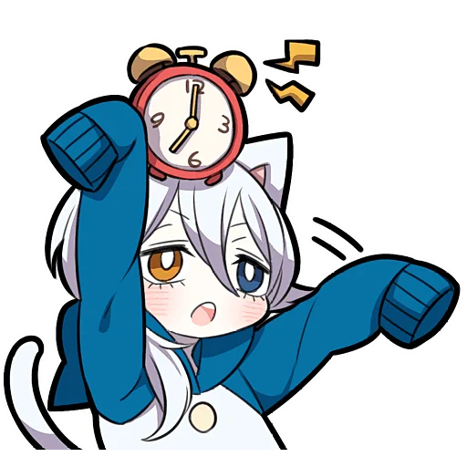 Эмодзи Белый котенок 4