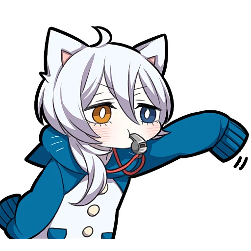 Эмодзи Белый котенок 4