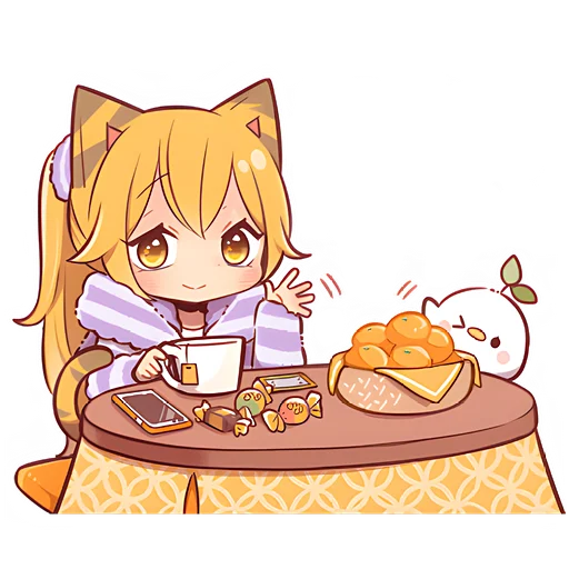 Эмодзи Зимние котятки