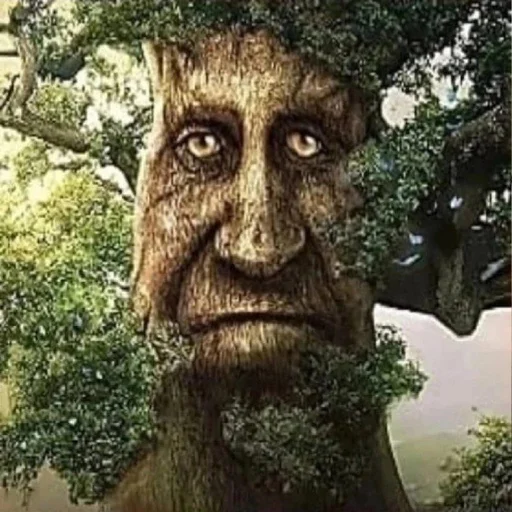 Эмодзи Мудрое мистическое дерево