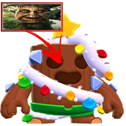 Эмодзи Мудрое мистическое дерево