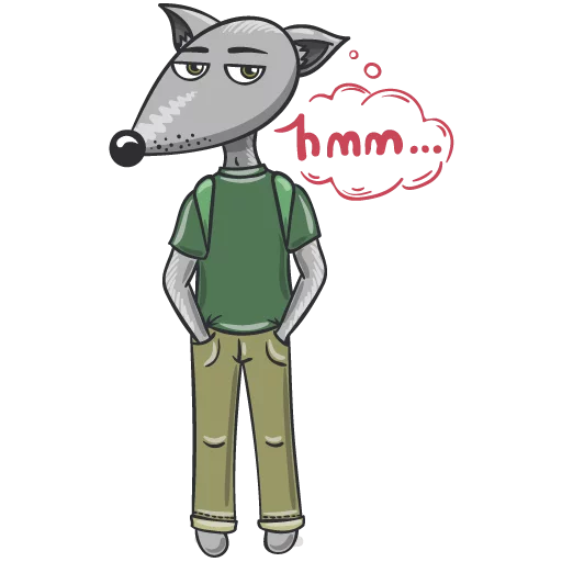 Эмодзи Wolf and Fox