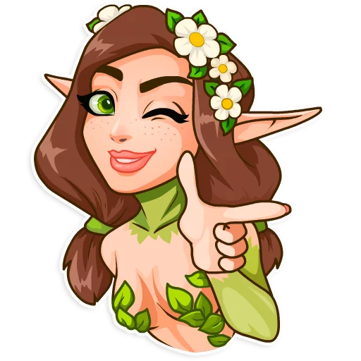 Эмодзи Wood Nymph