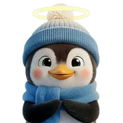 Эмодзи Новогодний Пингвин