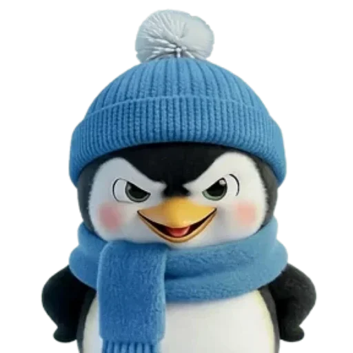 Эмодзи Новогодний Пингвин