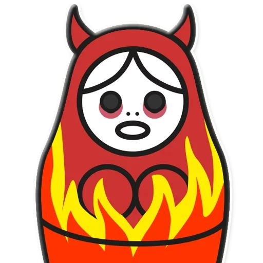 Эмодзи Я не такая / Матрешка