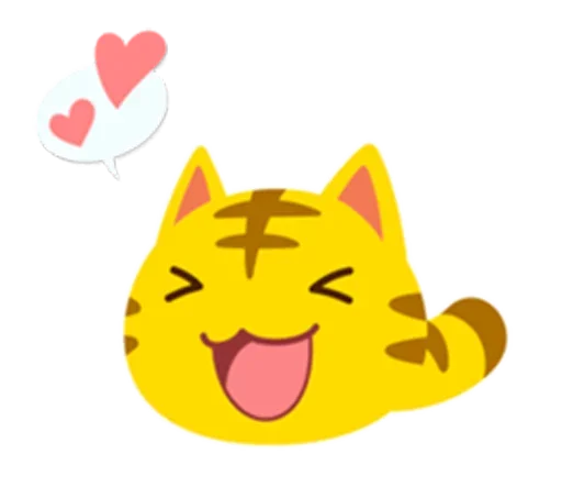 Эмодзи Yellow Kitten