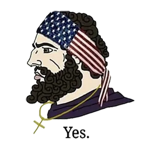 Эмодзи Yes Chad