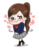 Эмодзи Yuko the Schoolgirl