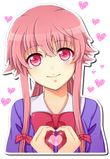 Эмодзи Yuno Gasai | Future Diary