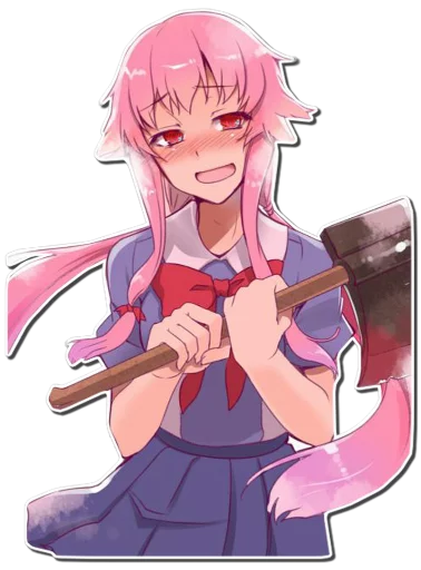 Эмодзи Yuno Gasai | Future Diary