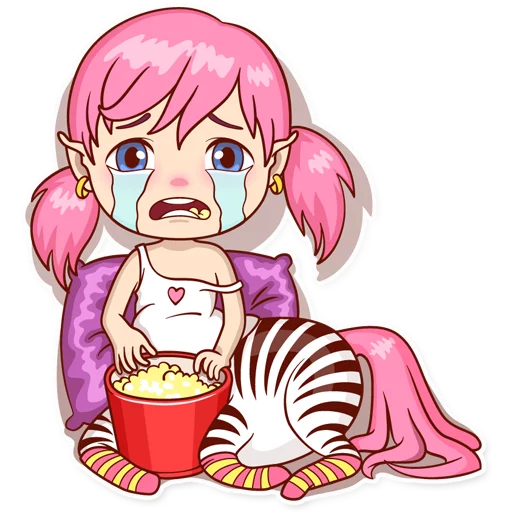 Эмодзи Zebra Girl