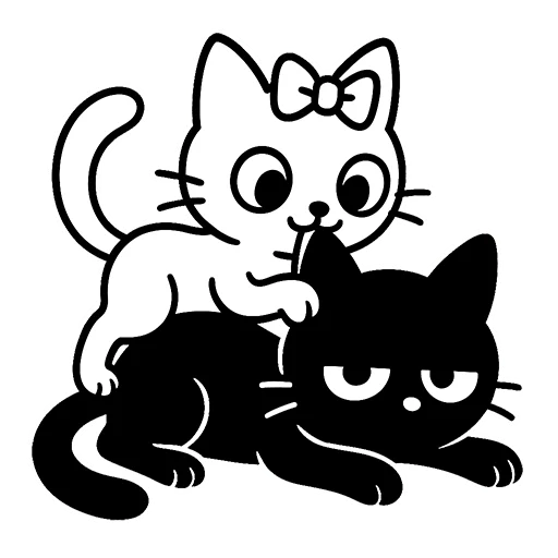 Эмодзи Зефирка и Уголек