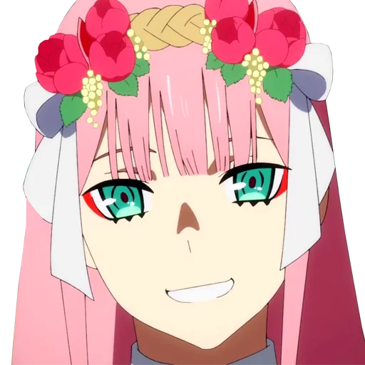 Эмодзи Darling in the franxx Zero Two