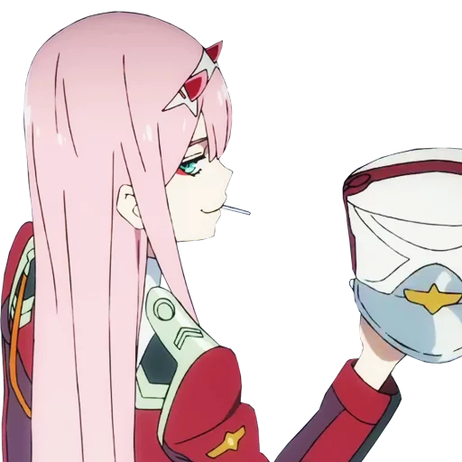 Эмодзи Darling in the franxx Zero Two