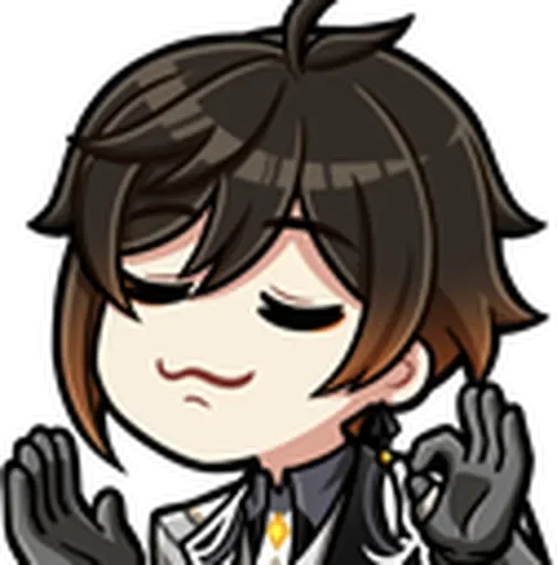 Эмодзи Zhongli Stickers 1