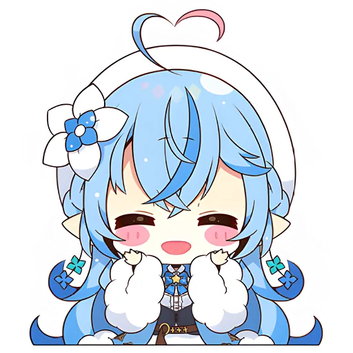 Эмодзи Снежная Лами–тян