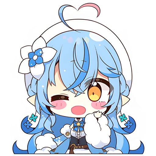 Эмодзи Снежная Лами–тян